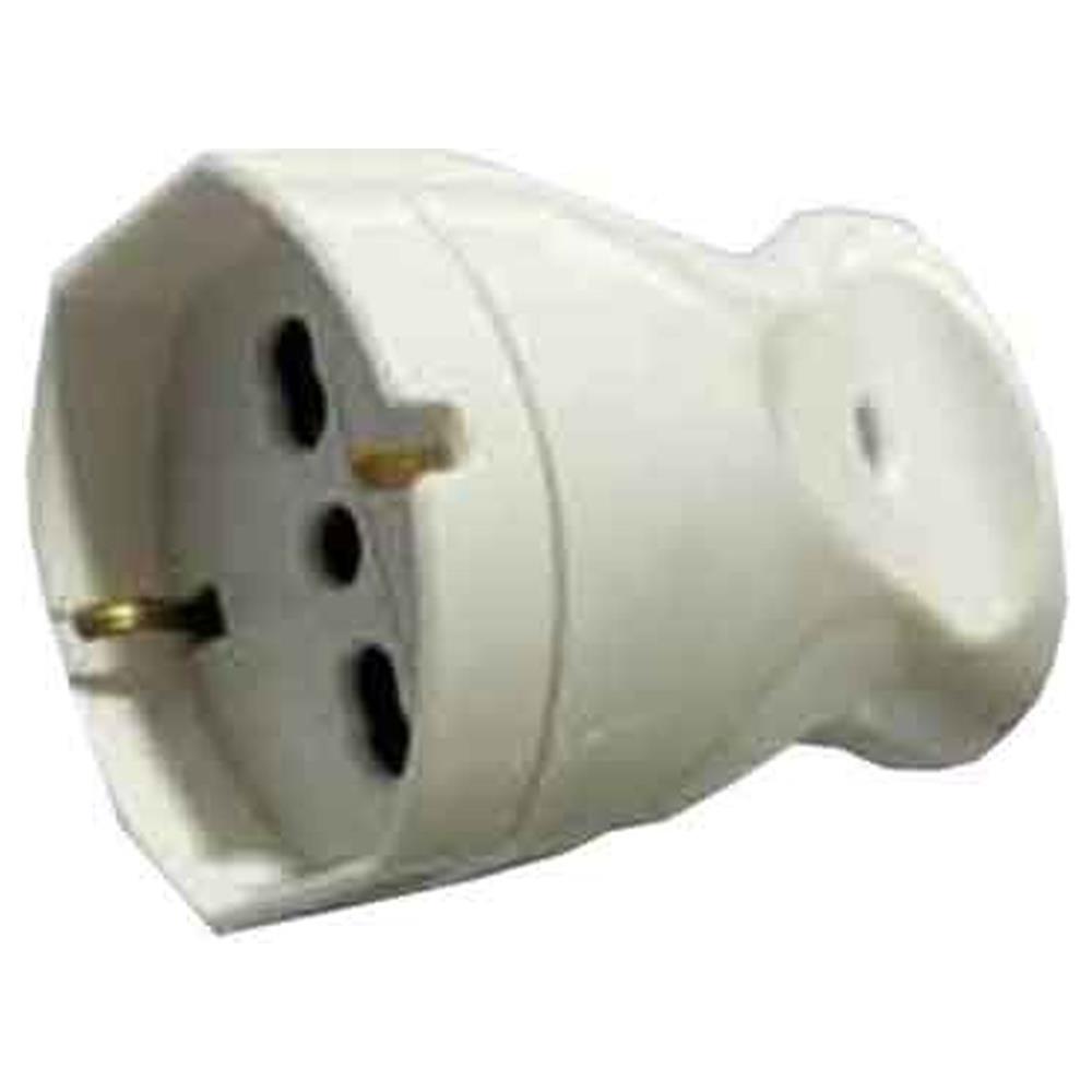 presa mobile schuko/bivalente 10/16a cardinale 2p+t