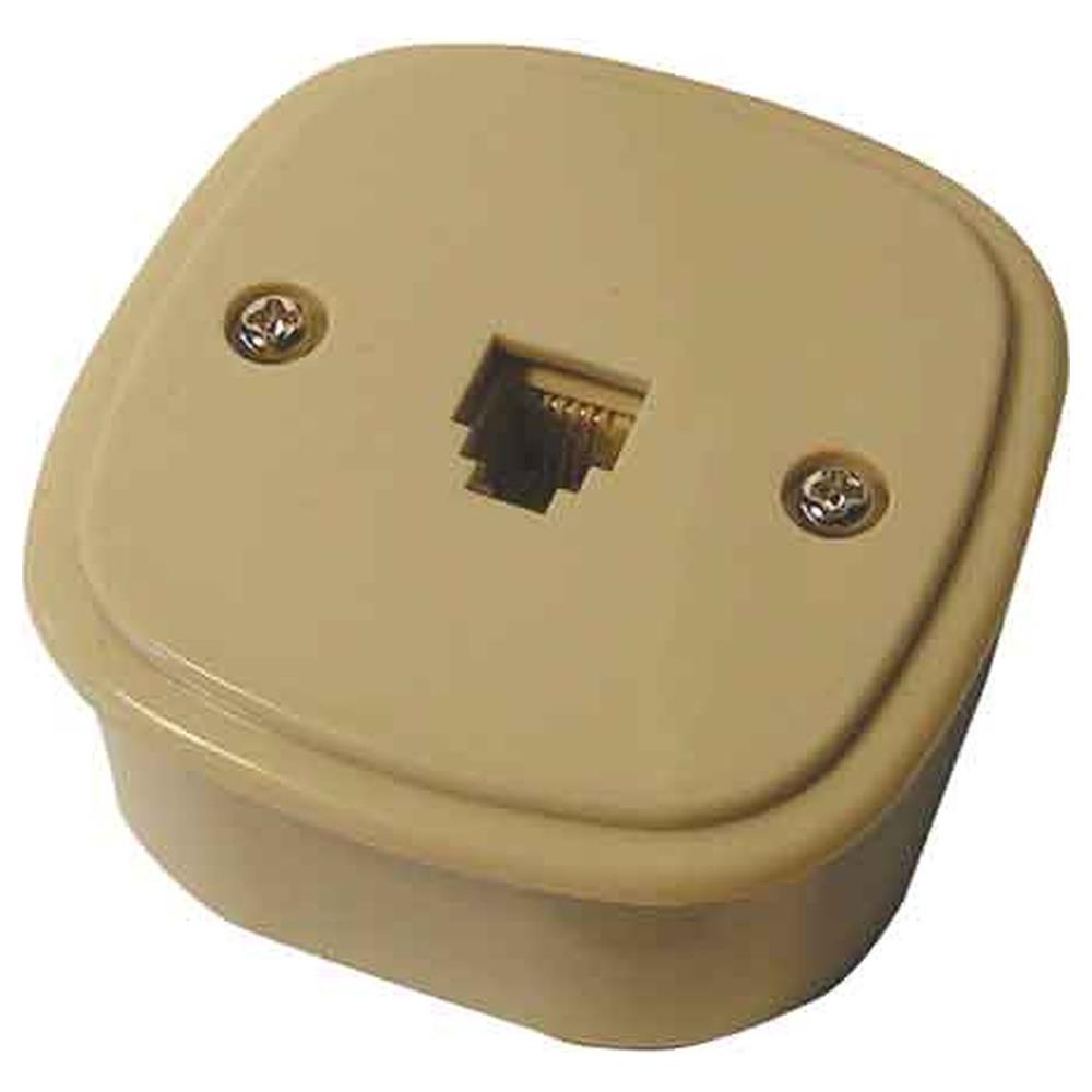 presa telefonica da parete modulare plug 6/4 c