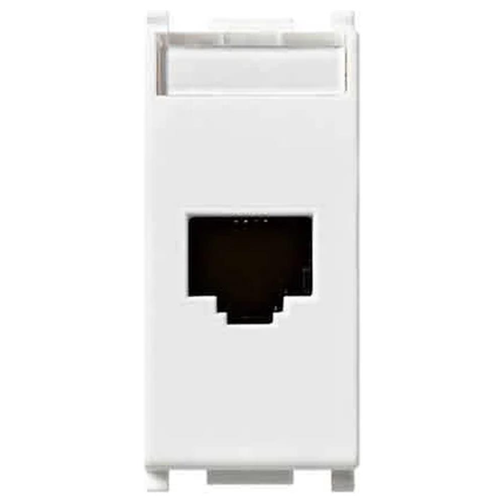 presa telefonica rj45 'plana' vimar cat. 5e utp - colore bianco