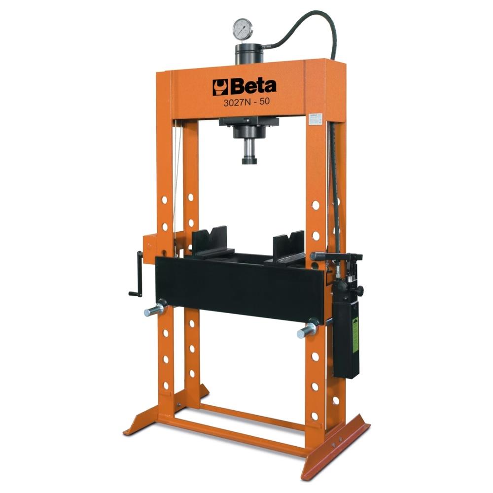 pressa idraulica con pistone mobile ed argano beta 3027n 50