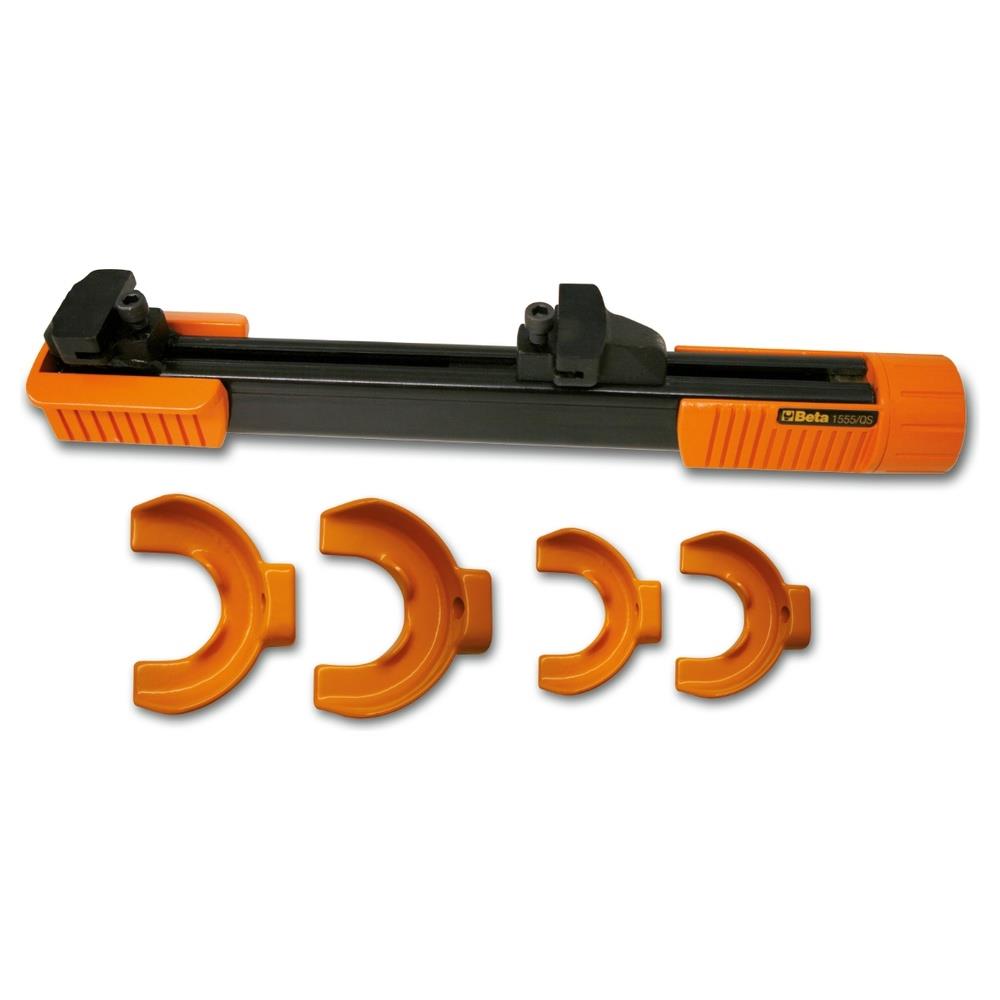 pressore per molle ammortizzatori mac pherson ed equivalenti con quattro staffe e protezioni corpo beta 1555/qs
