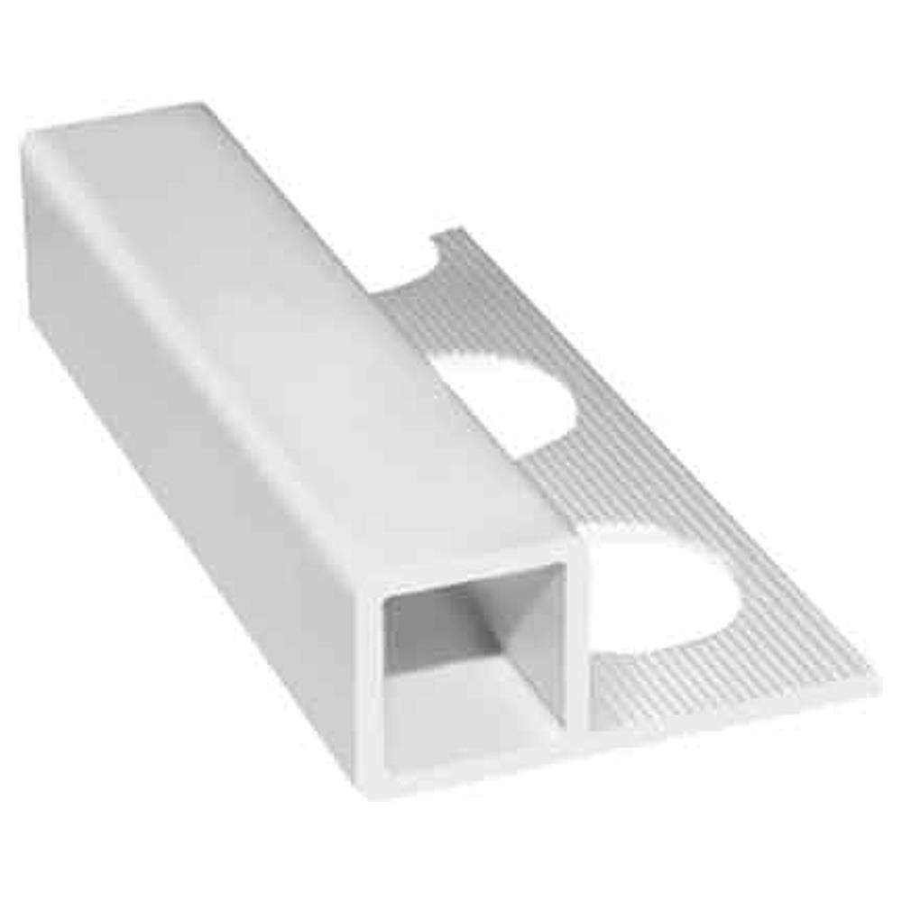 profilo  jolly  quadro per rivestimenti  h. 10 mm - bianco - barra 2,60 mt