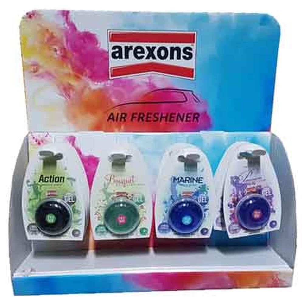 profumatore my world is gel espositore da banco arexons 24 pezzi
