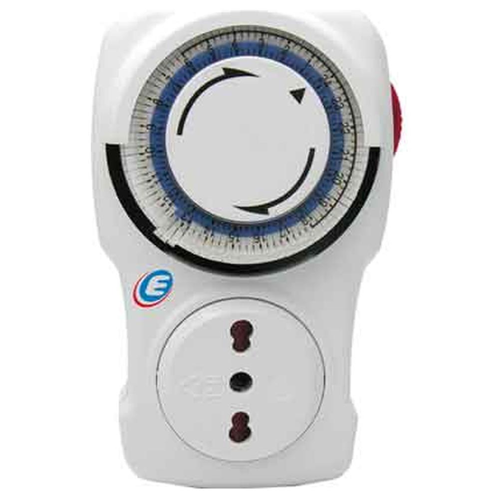 programmatore giornaliero spina 16a 2p+t - presa 10/16 a 2p+t
