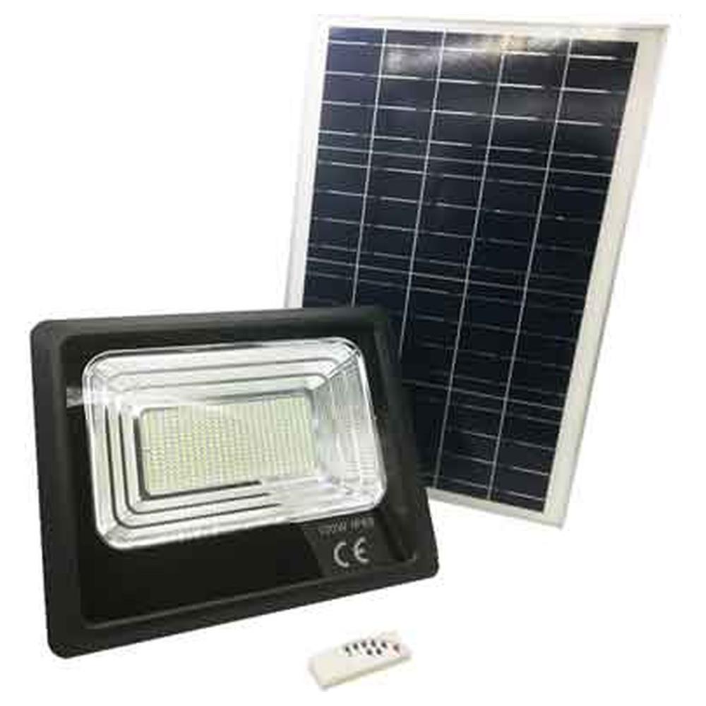 proiettore a led con pannello solare