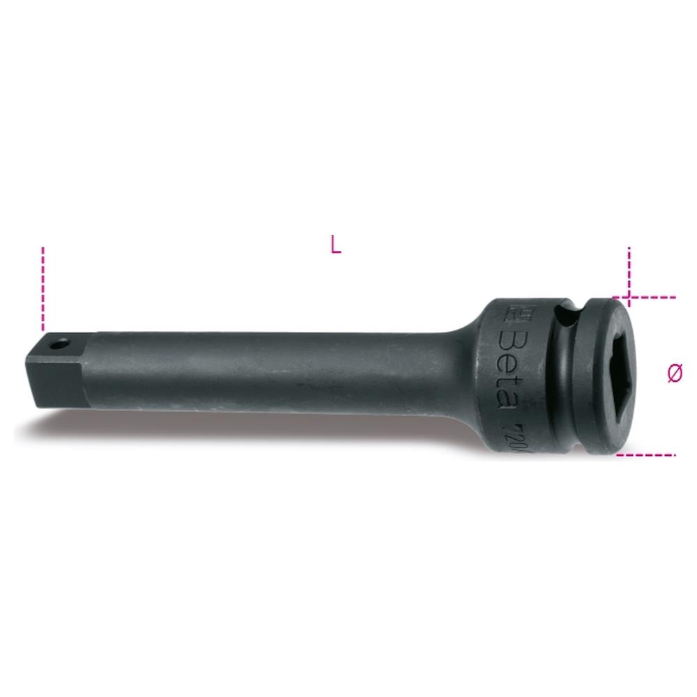 prolunga macchina con attacchi quadri maschio e femmina 1/2" fosfatato beta 720/21