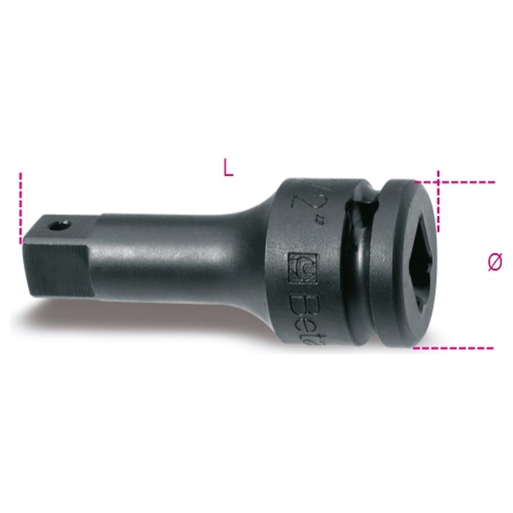 prolunga macchina con attacchi quadri maschio e femmina 3/4" fosfatata beta 728/21