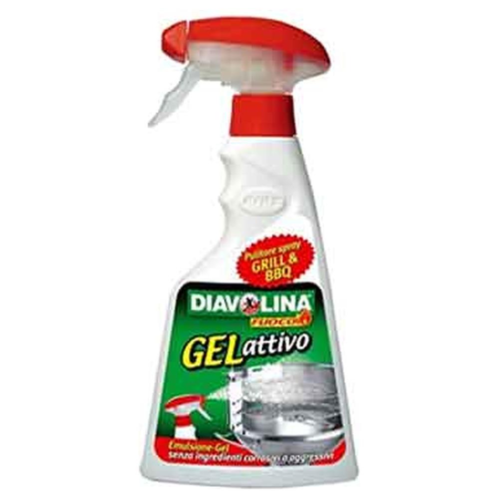 pulitore per griglie e barbecue 'gel attivo' diavolina 500 ml