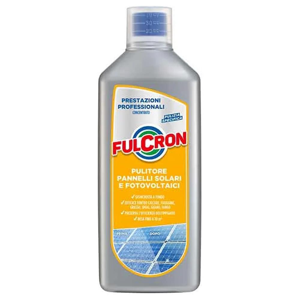 pulitore per pannelli solari e fotovoltaici fulcron 1 lt