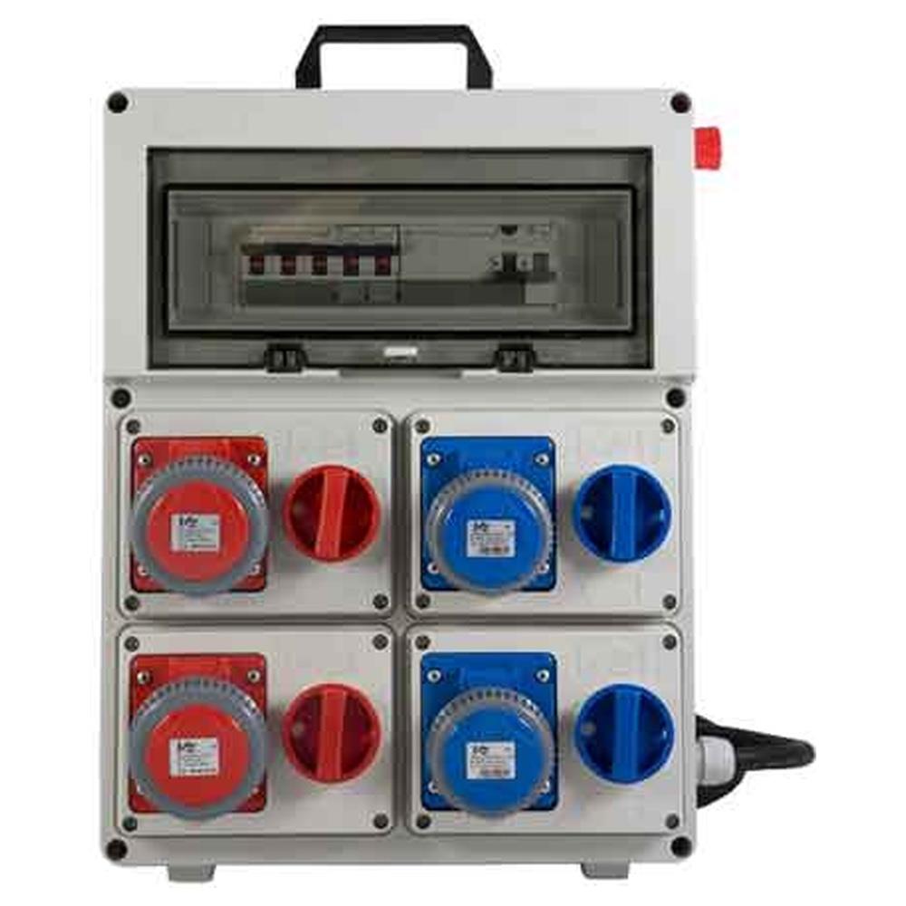 quadro di distribuzione 220-380 c/pulsante di emergenza cm 33,5x13x43,5h
