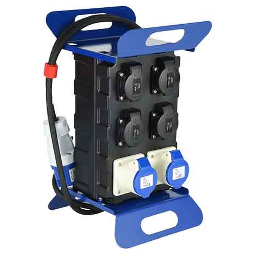 quadro di distribuzione portatile con interruttore differenziale cm 20x22x36h