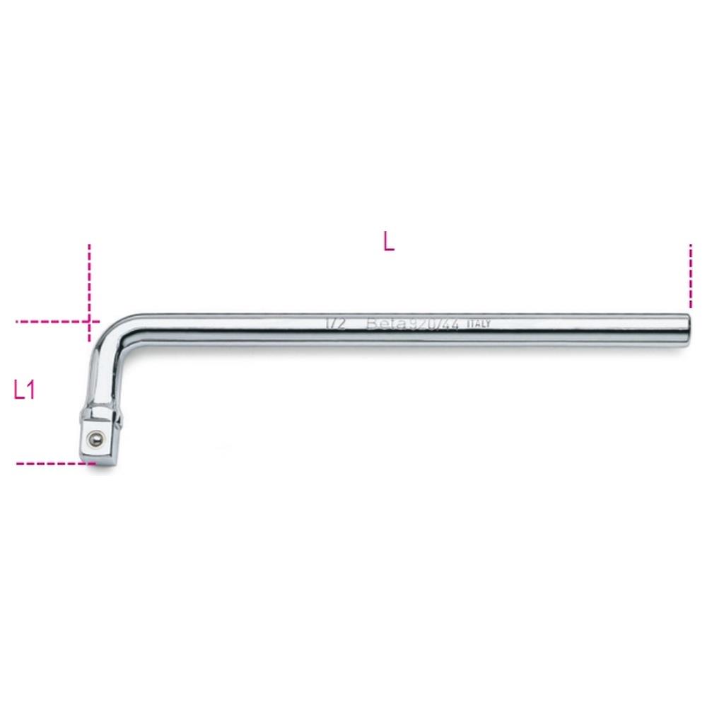 quadro maschio 1/2"   ad angolo         cromato beta 920/44