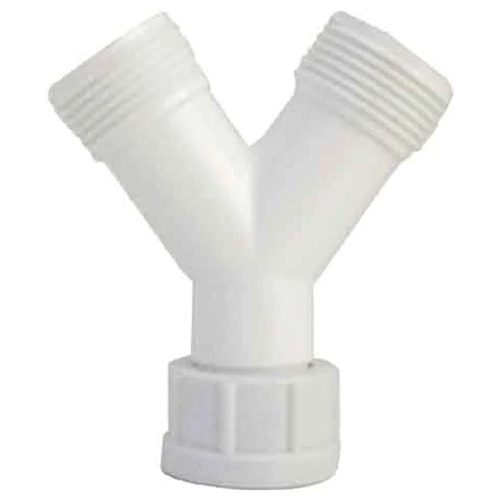 raccordo a 'y' per tubo scarico lavatrice 3/4" x 3/4" x 3/4"