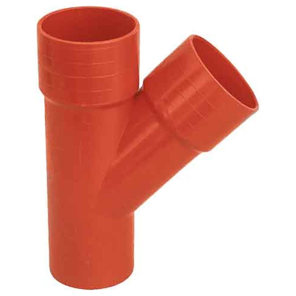 raccordo braga in pvc arancio 45°