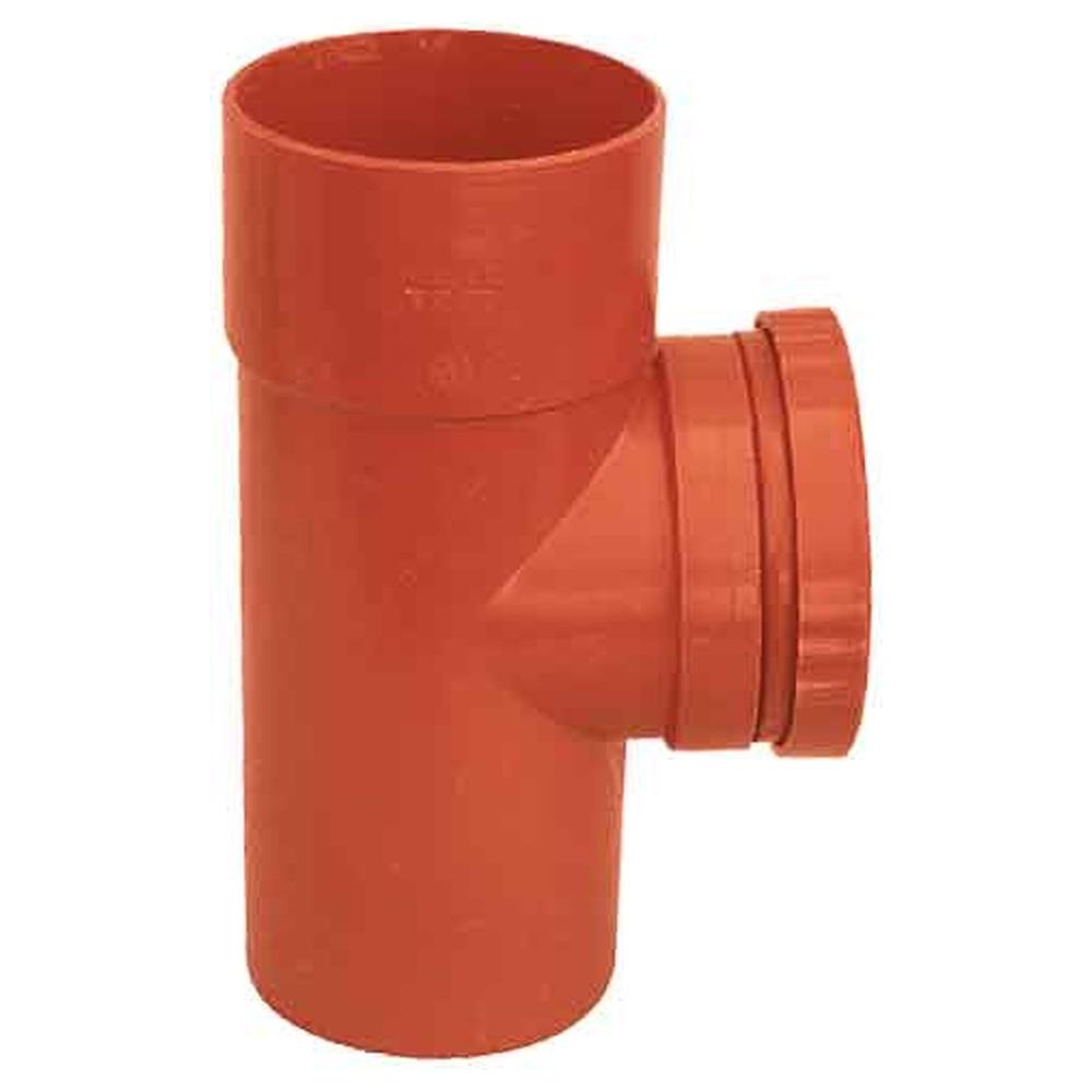 raccordo ispezione lineare in pvc arancio