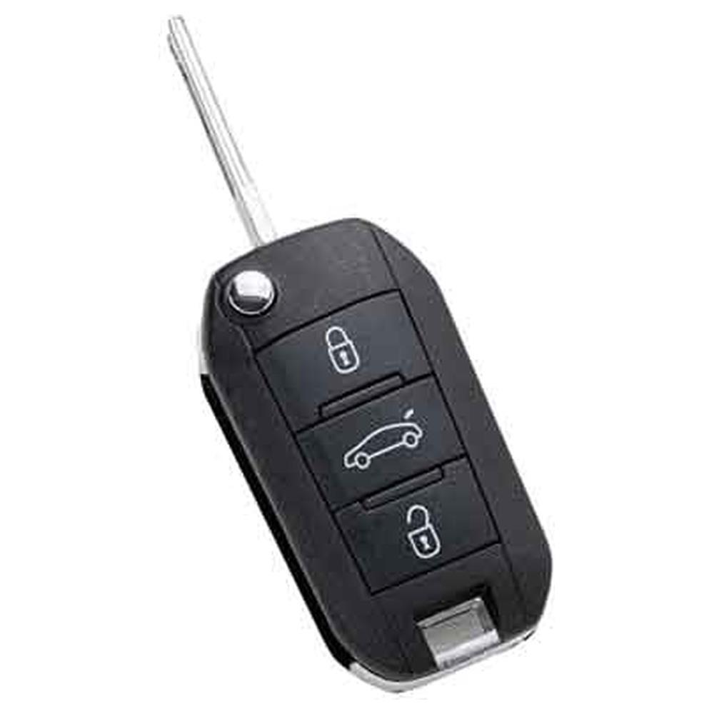 radiocomando per auto citroen/peugeot 'hu83r21' 3 bottoni