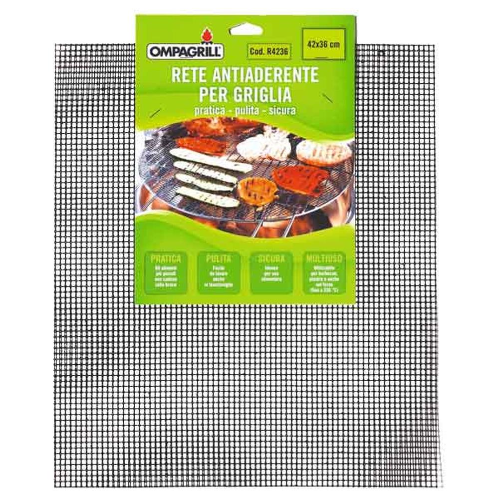 rete antiaderente per griglia o piastra ompagrill 42x36 cm