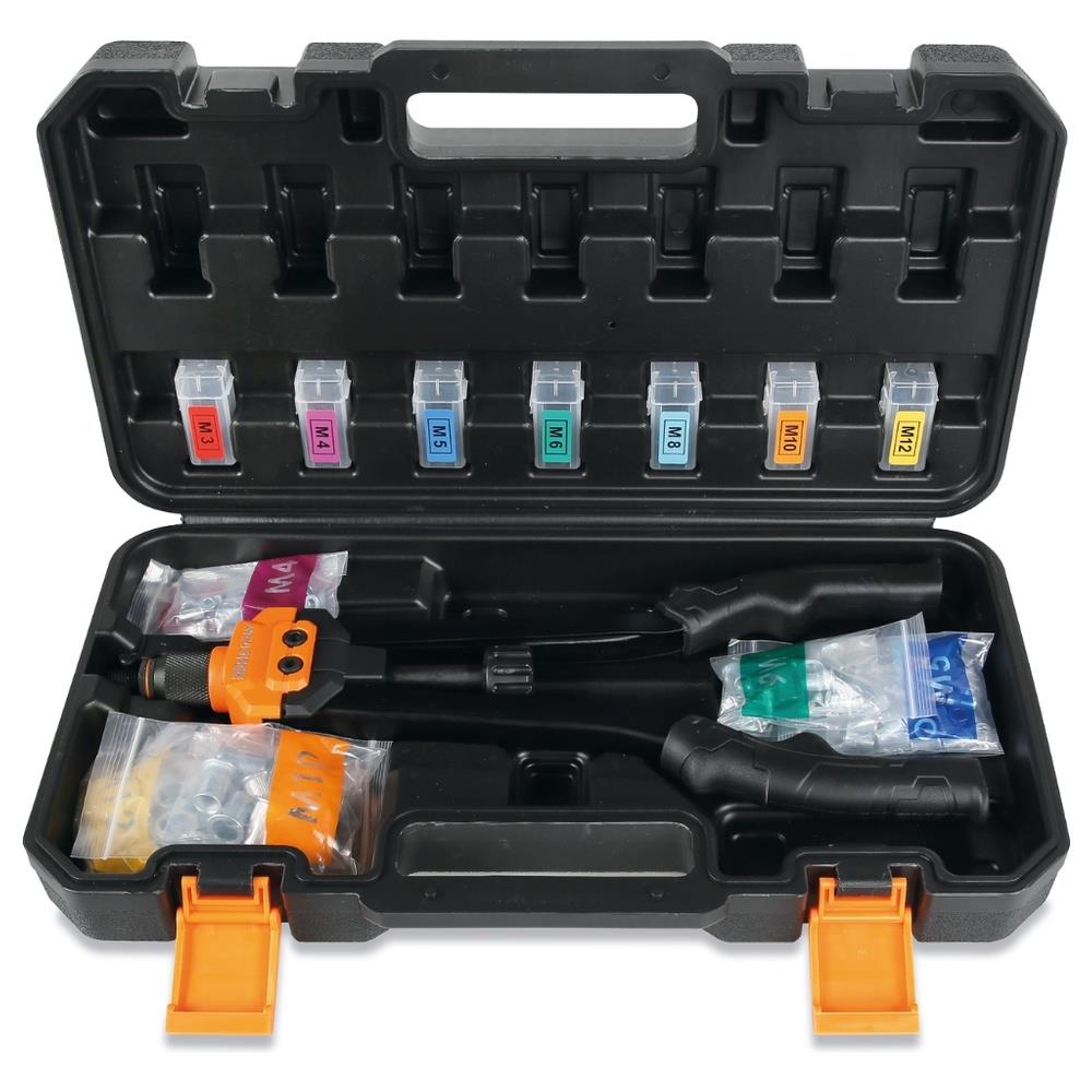 rivettatrice in valigetta con 80 inserti filettati. beta 1742an/c