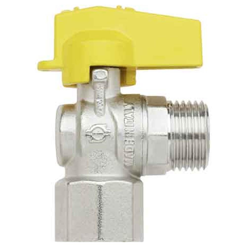 rubinetto a squadro gas f/m 1/2 x 1/2