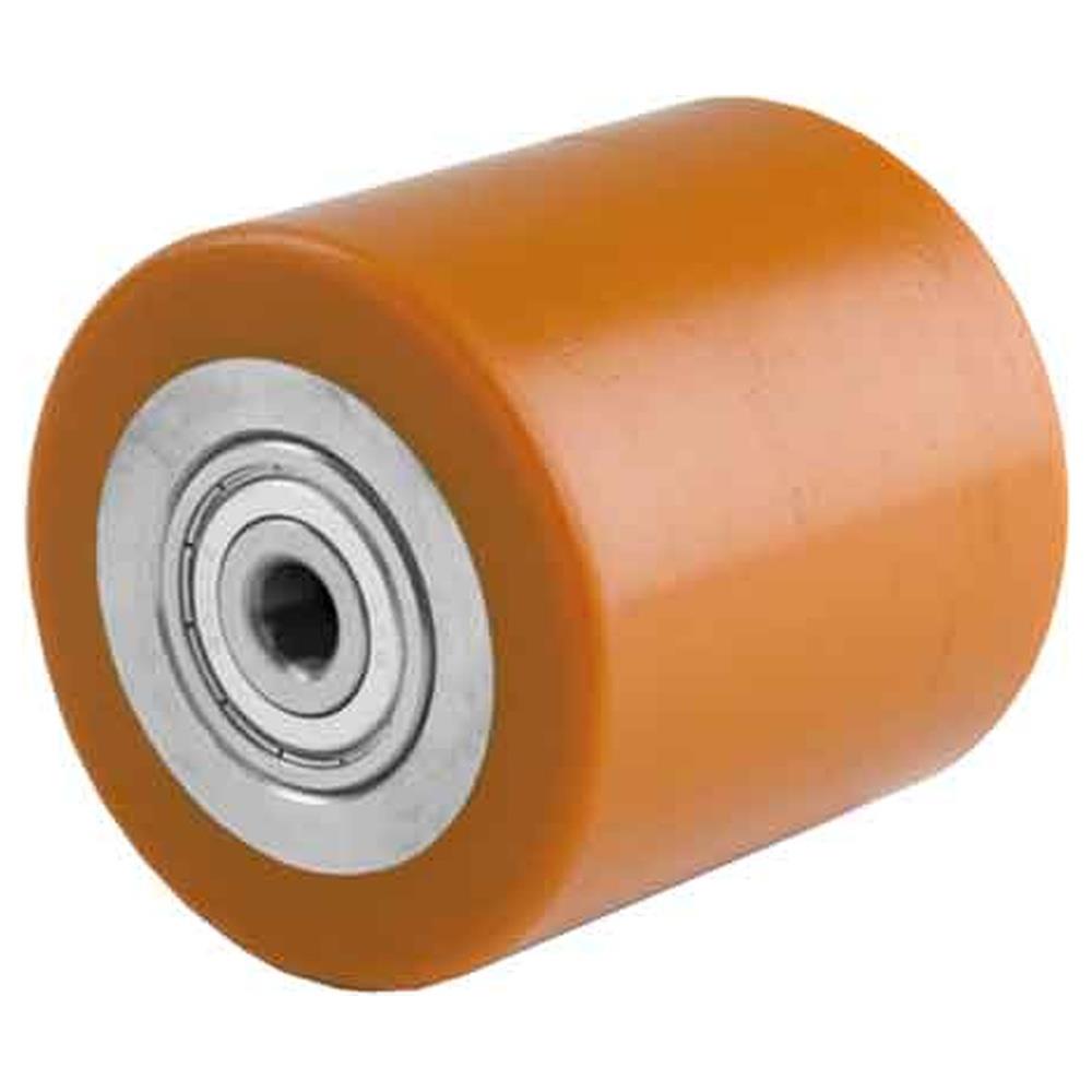 rullo in poliuretano per transpallet art. 10 avo 82x60 mm - foro 20 mm