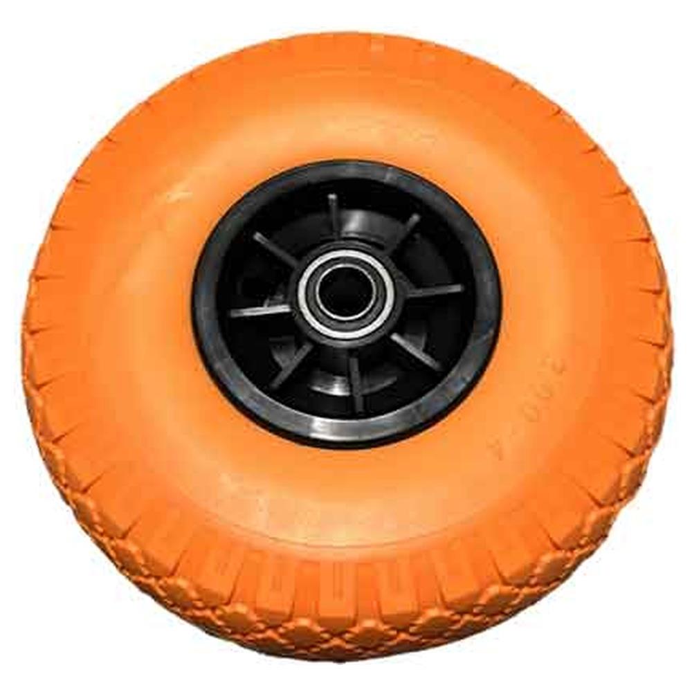 ruota in poliuretano per carrelli con disco in plastica cardinale 260x85 mm - portata 120 kg