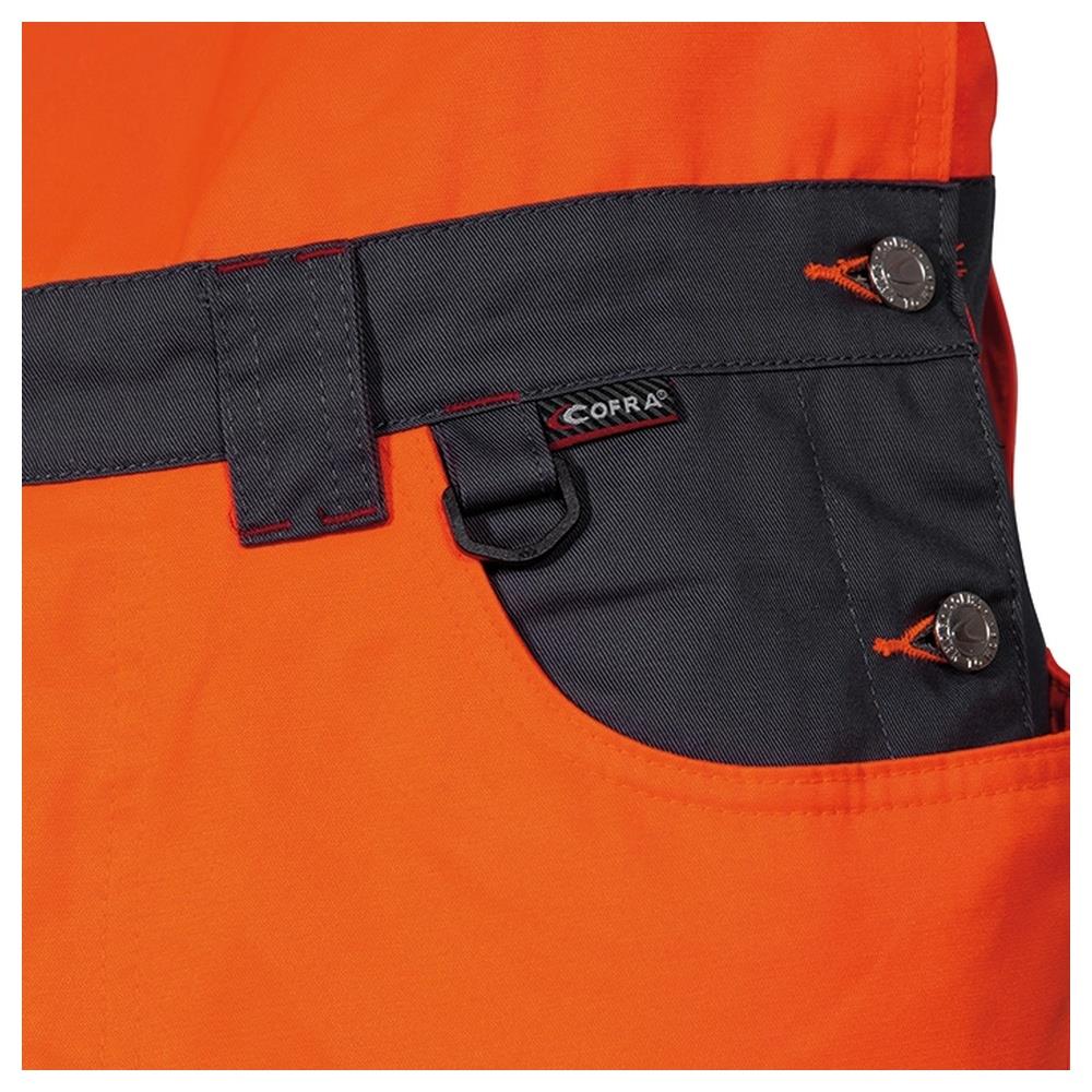 salopette cofra bright v020 aranciofluo/antrac 48