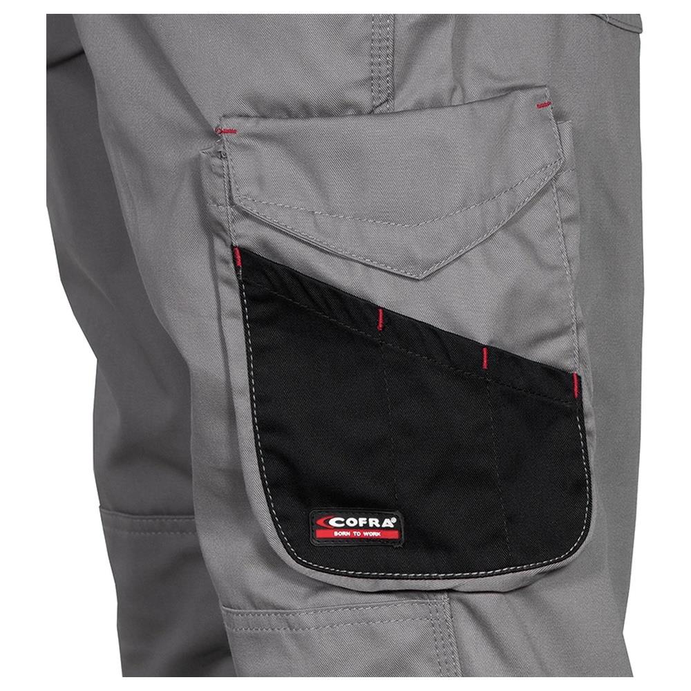 salopette cofra pocket v000 grigio/nero 44