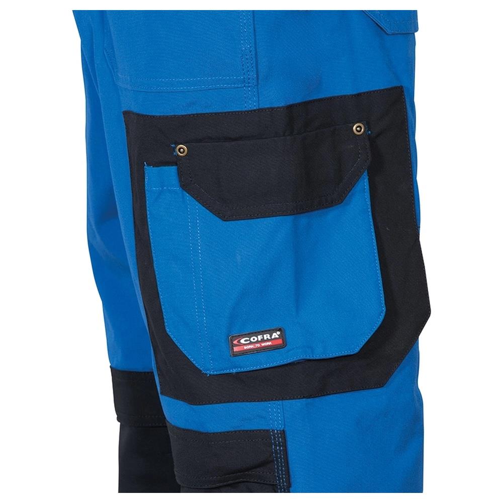 salopette cofra prague v054 azzurro/nero 44