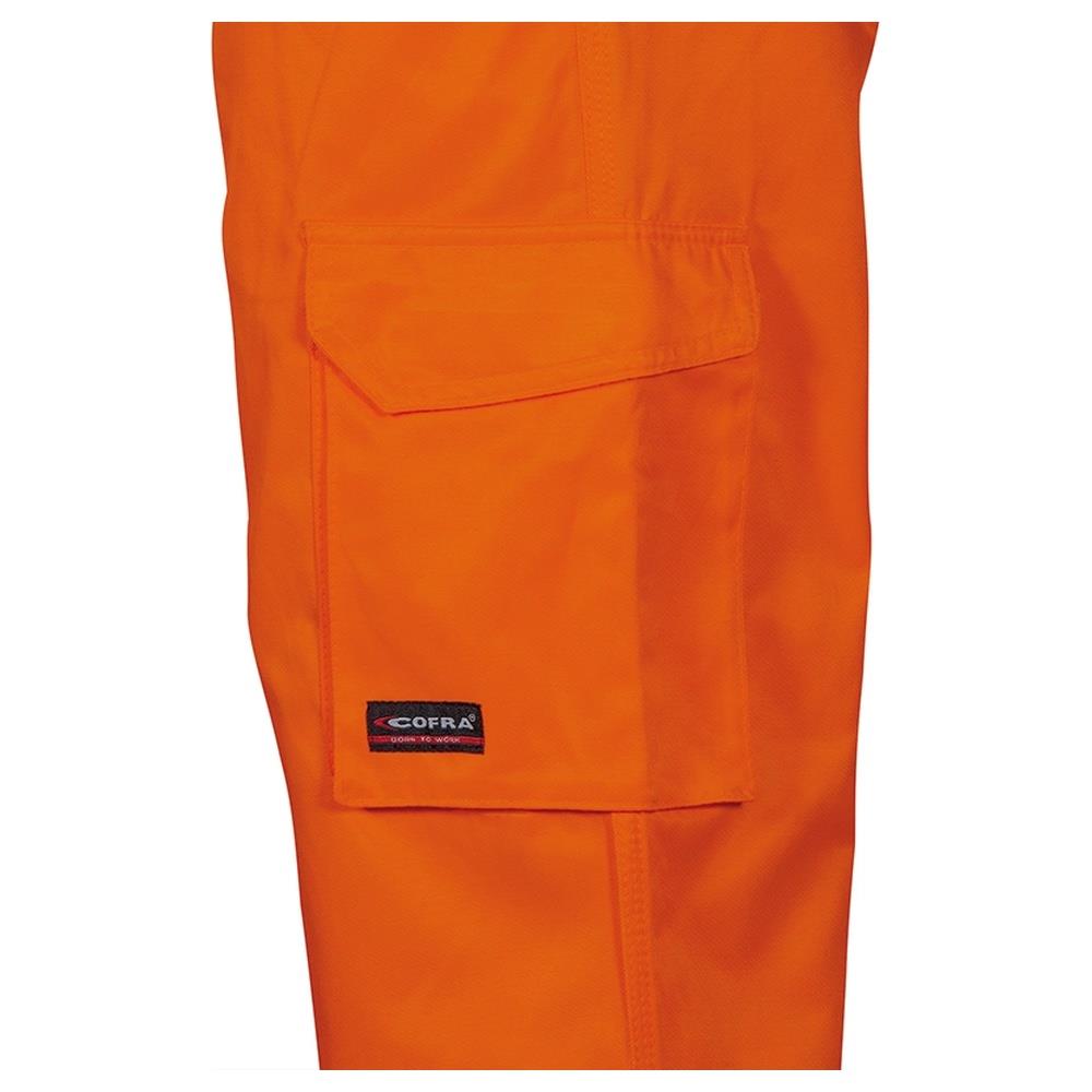 salopette cofra tuttle v294 arancio fluo/navy s