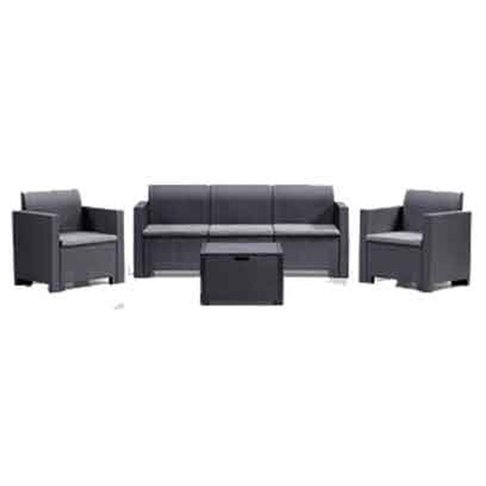salotto nebraska 3 colore marrone