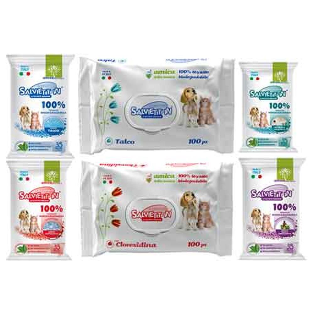 salviette umidificate per cani e gatti