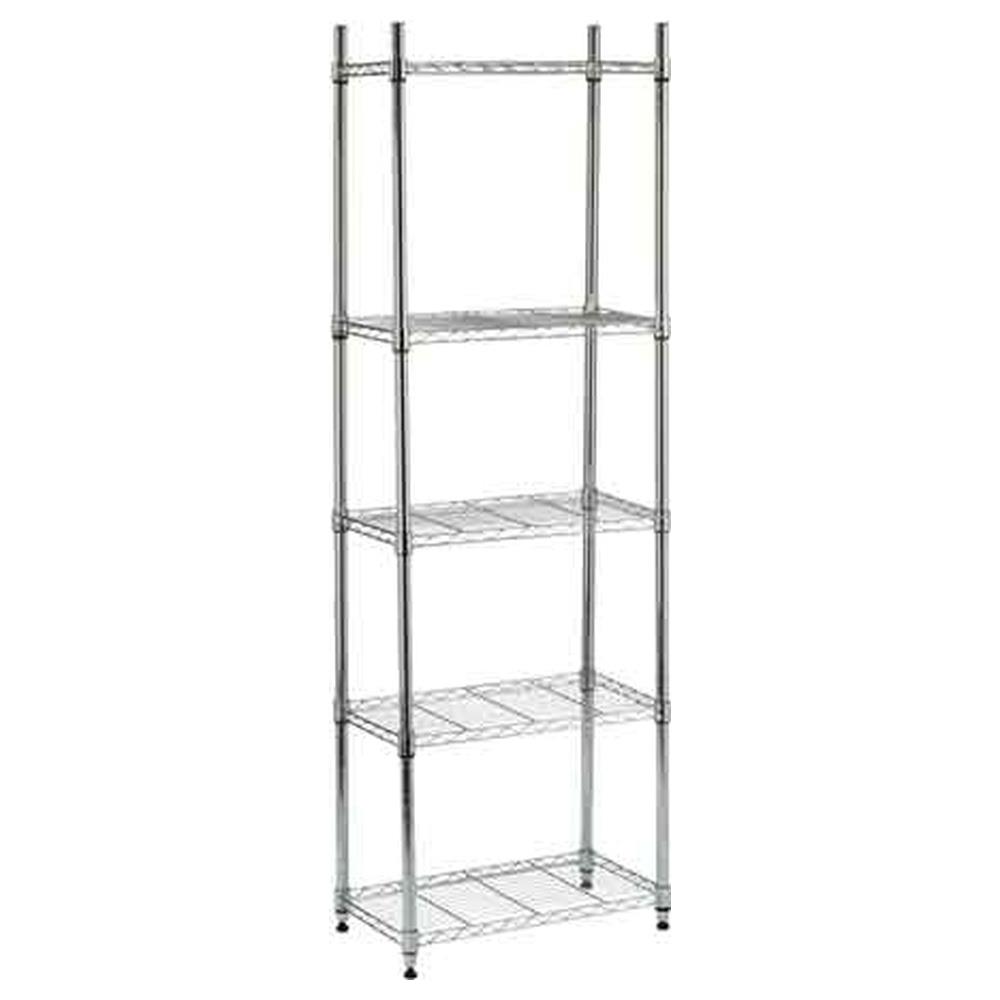 scaffale in metallo cromato