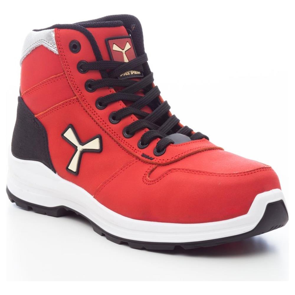 scarpe payper get force mid ld s3-nbk rosso 35