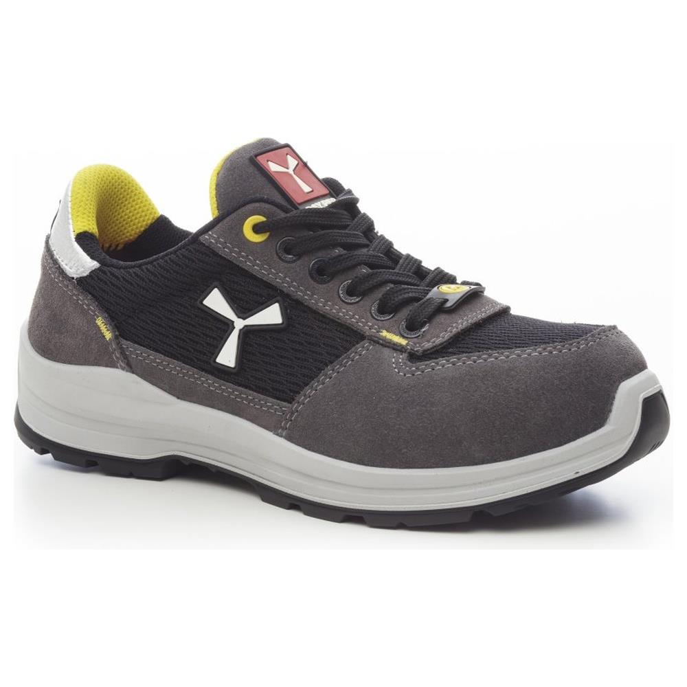 scarpe payper get texforce low ld s1p-sut steel grey/nero 35