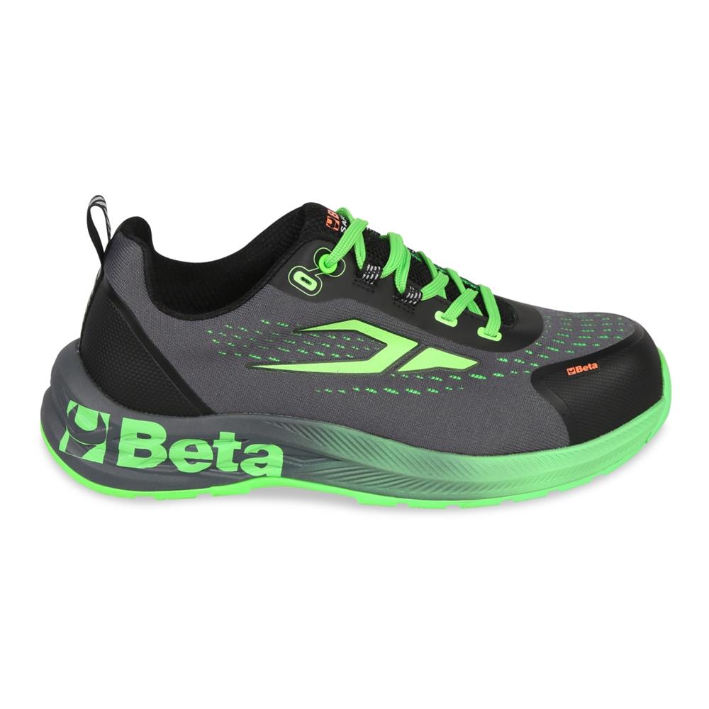 scarpe renegade s1p in tessuto intrecciato resistente e traspirante, dettagli verdi beta 7341v