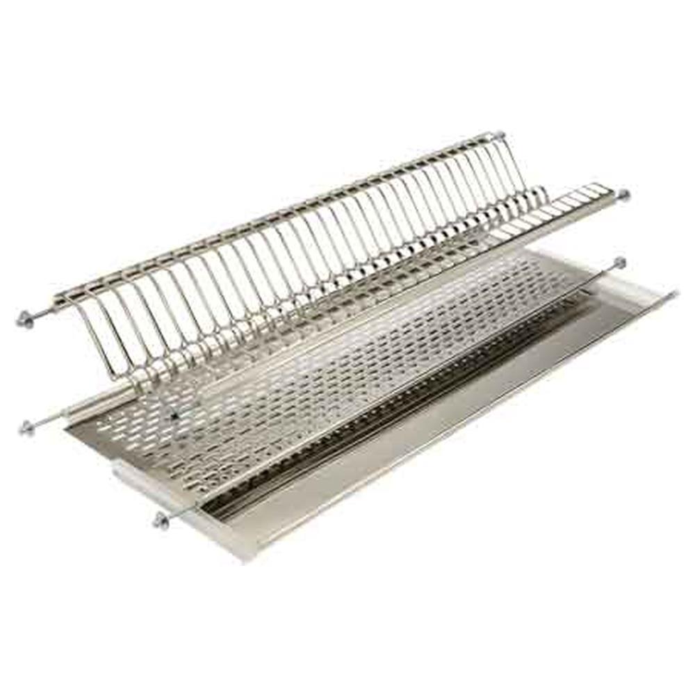 scolapiatti in acciaio inox in kit