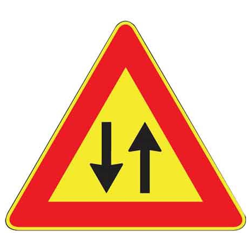 segnale cantiere fig.387 'doppio senso di circolazione' 90 cm
