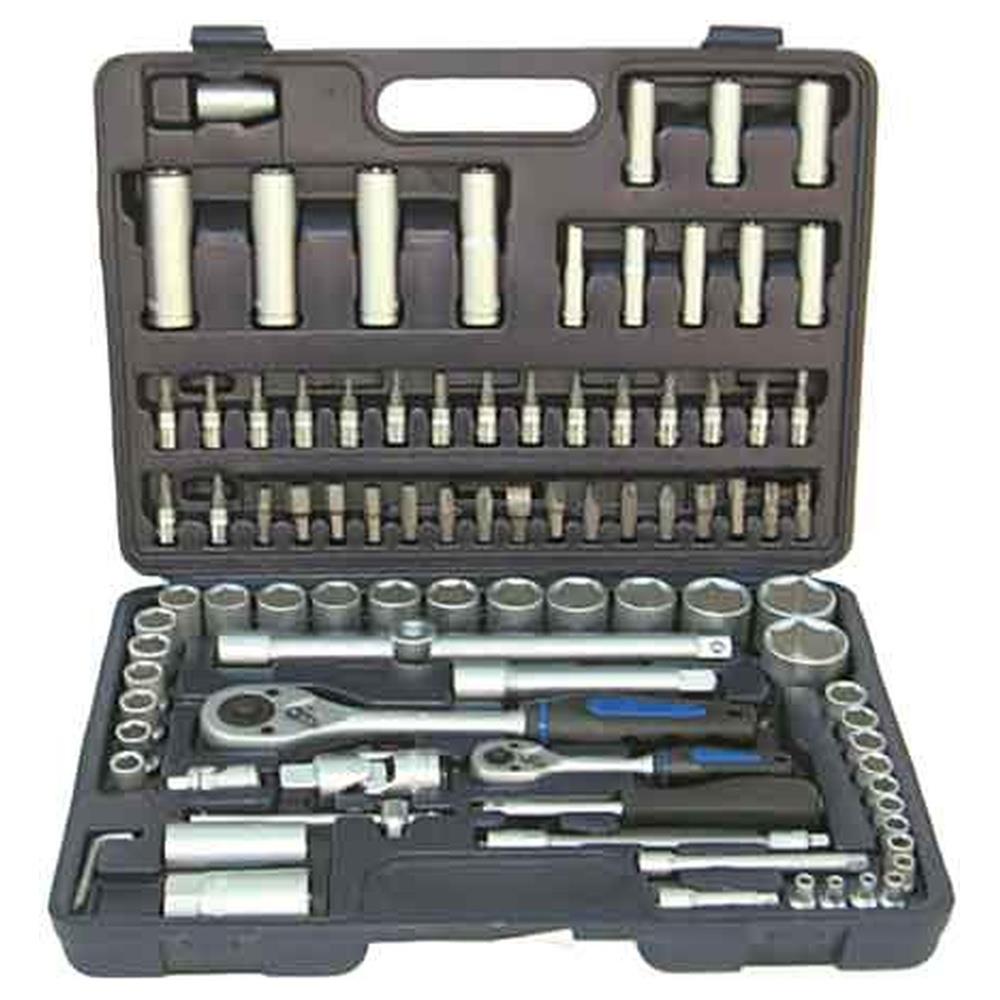 serie chiavi a bussola in valigetta 108 pezzi - 1/4"-1/2"