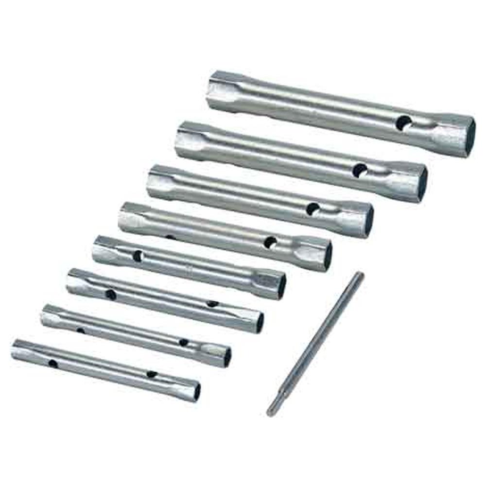 serie chiavi a tubo doppia 6 pezzi - mm 8x9÷16-17