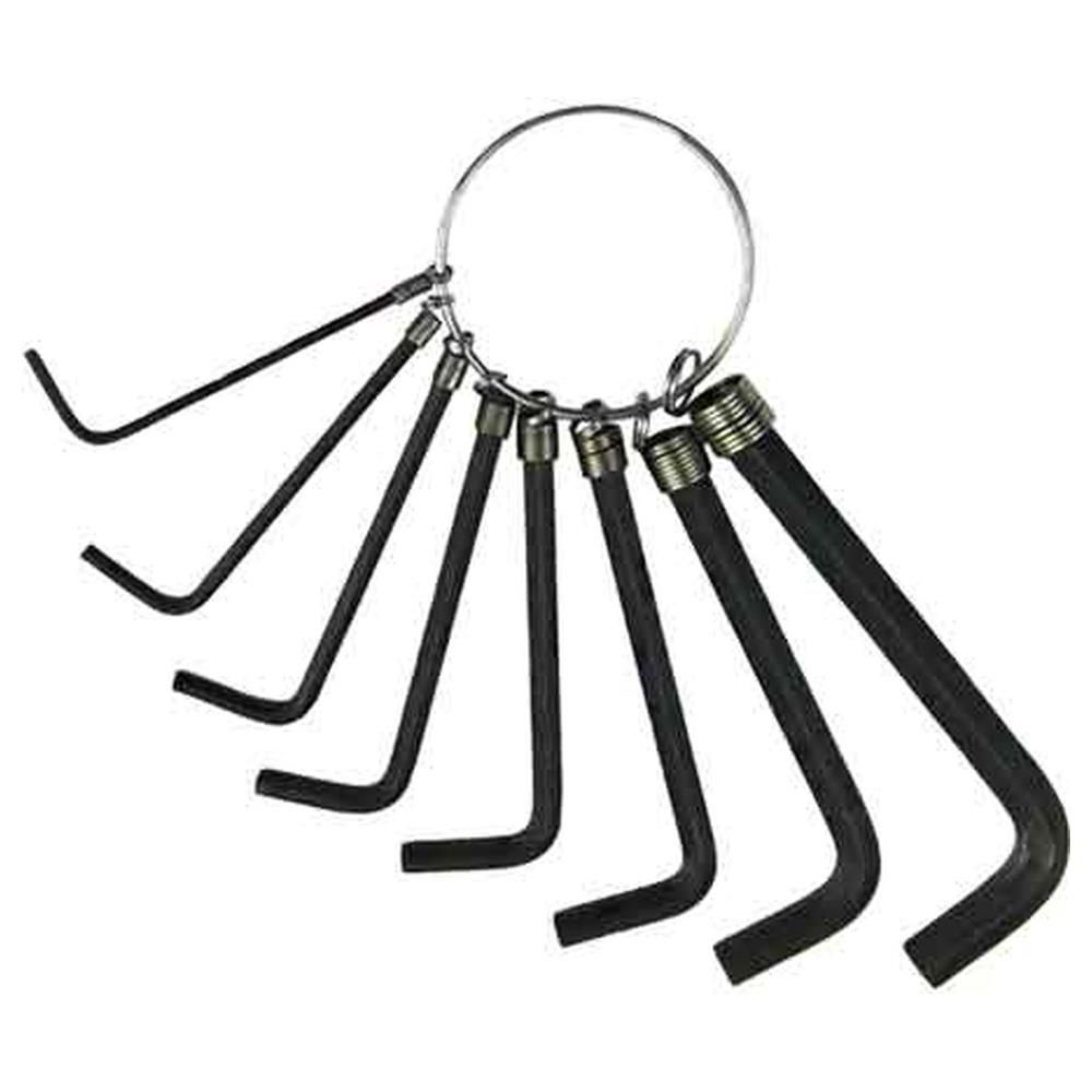 serie chiavi maschio esagonale 8 pezzi - mm 2÷10