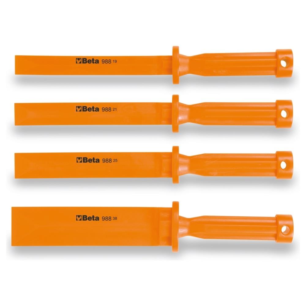 serie di 4 scalpelli in plastica anti graffio beta 988/k4