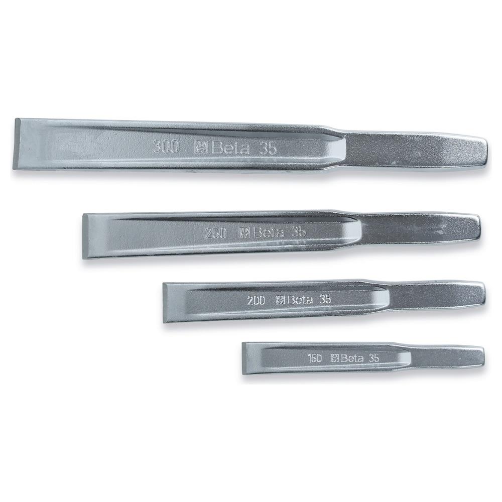 serie di 4 scalpelli nervati  beta 35/s4