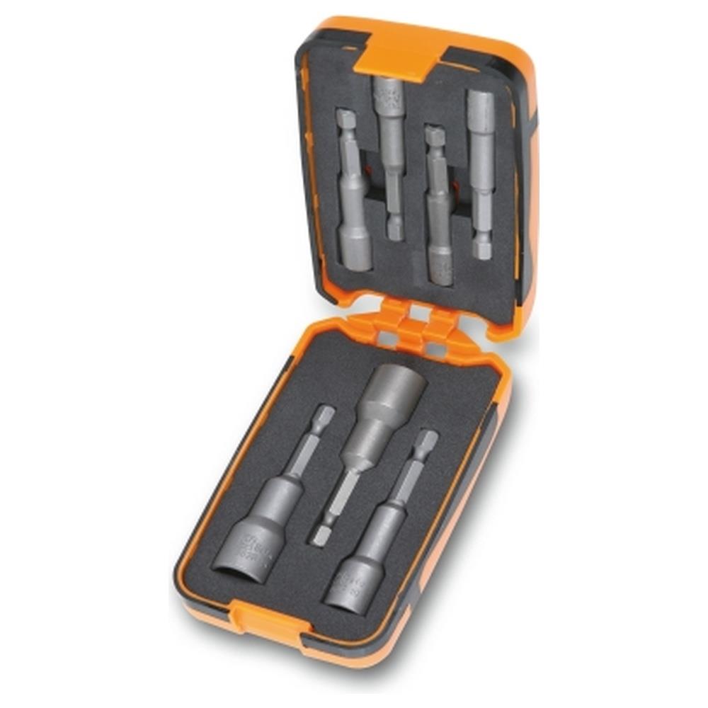 serie di 7 inserti per avvitatori chiavi a bussola esagonale magnetici beta 862f/a7