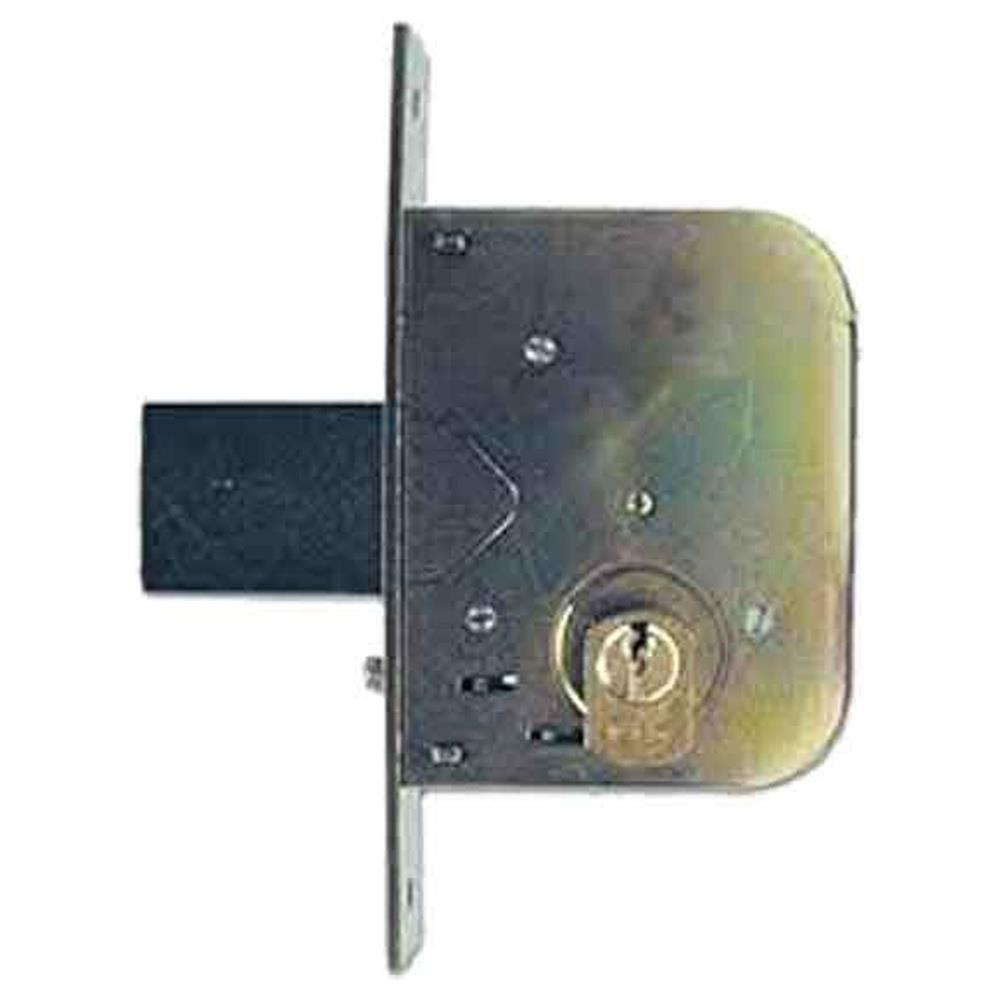 serratura ad infilare per cancelli art. 604 iseo e45 - scatola 83x105 mm