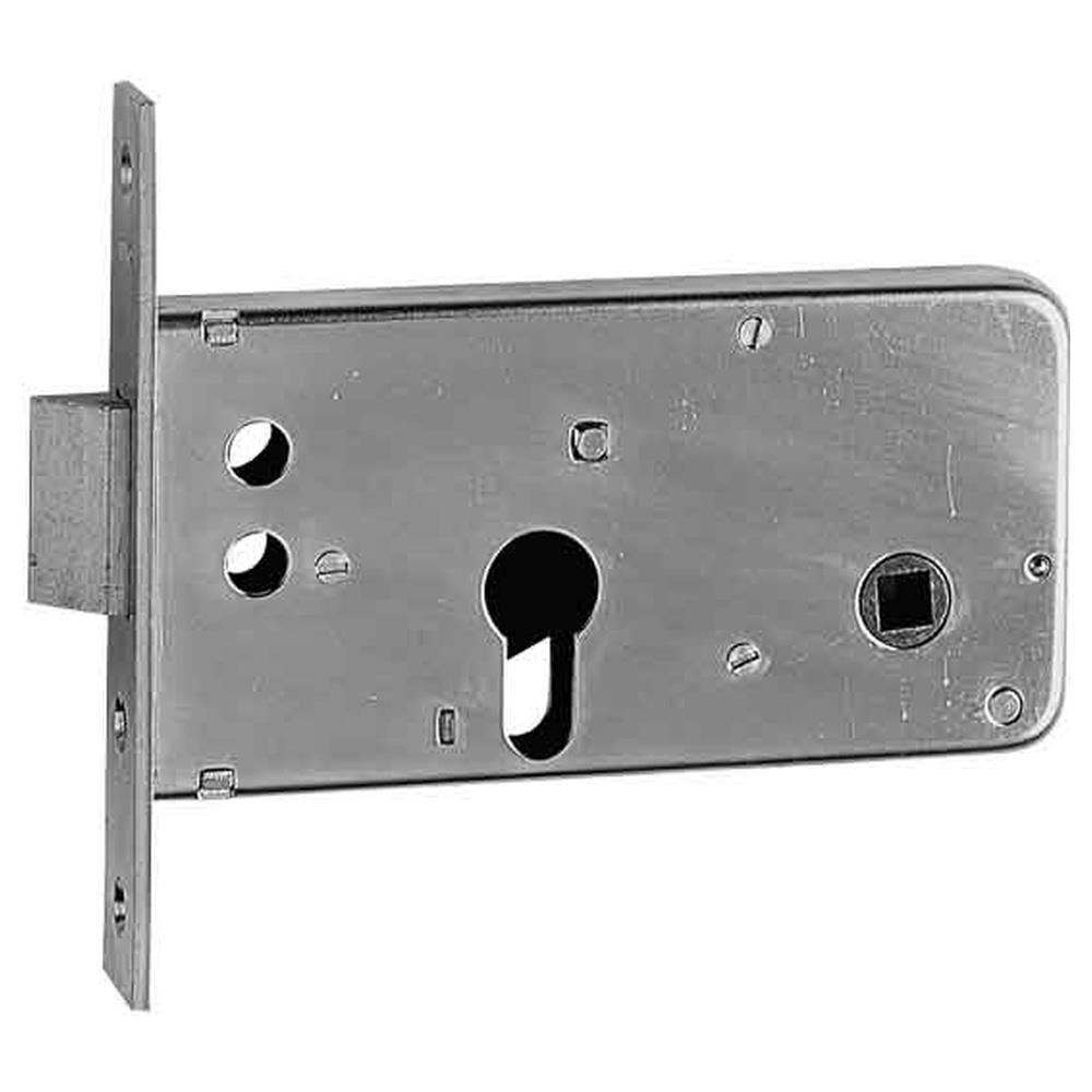 serratura ad infilare per fascia art. 720 iseo e60 - scatola 141x72 mm