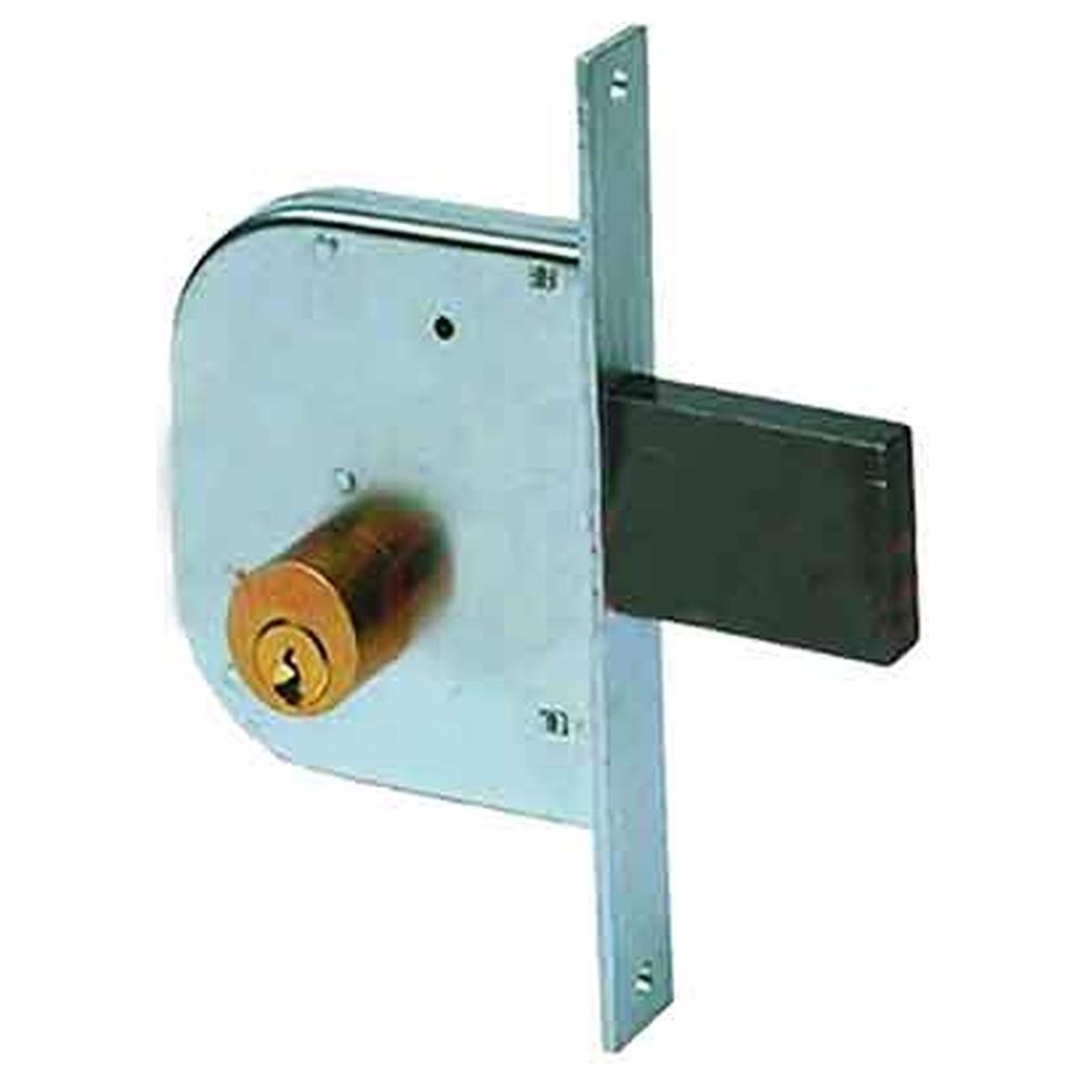 serratura da infilare per cancelli art. 42020 cisa e50 - scatola 84,5x95 mm