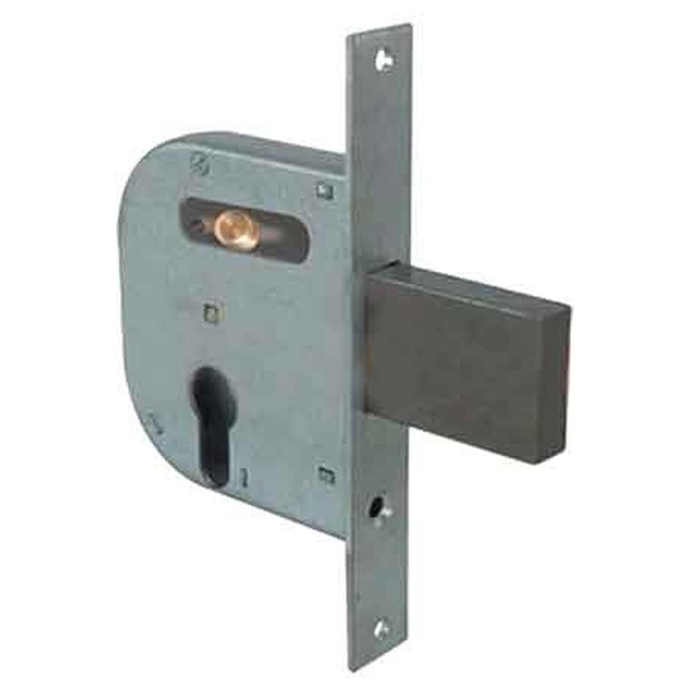 serratura da infilare per cancelli art. 42032 cisa e50 - scatola 84,5x95 mm