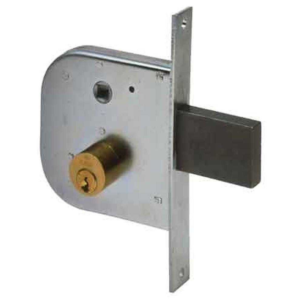serratura da infilare per cancelli art. 42310 cisa e50 - scatola 84,5x95 mm