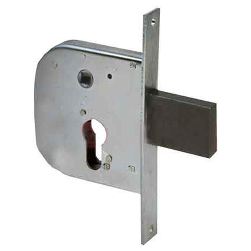 serratura da infilare per cancelli art. 42312 cisa e50 - scatola 84,5x95 mm