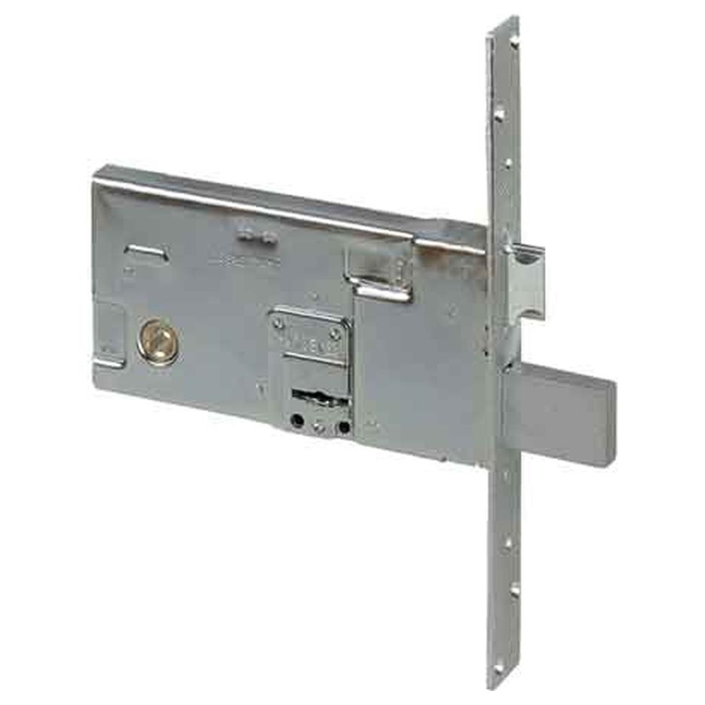 serratura doppia mappa per porte alluminio da fascia art. 57313 cisa e70 - scatola 166x82 mm